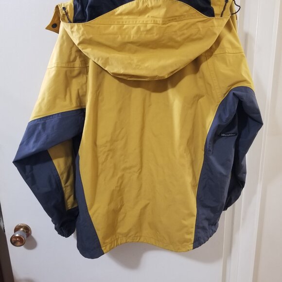 Wetskins Waterproof Shell Jacket M — Yellow/Grey, Hooded, Vented - Picture 3 of 8
